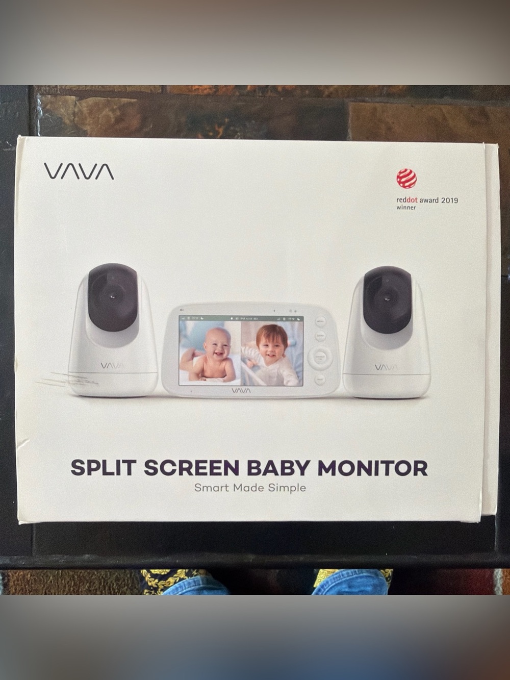 VAVA 5” Split Screen Baby Monitor - Dual Camera Monitor Open Box